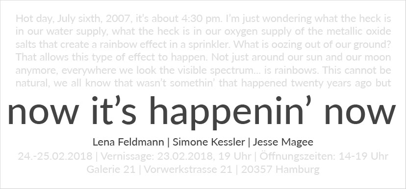 now it's happenin' now